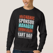 Mens Kart Vater Kart Racing Go Racing Sweatshirt (Vorderseite)