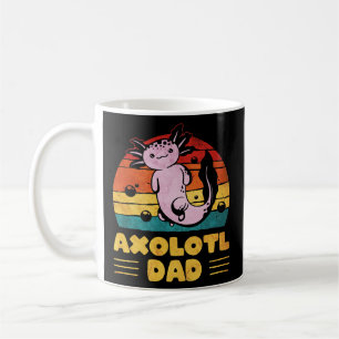 Mens Kawaii Axolotl Dad Retro Vintage  Kaffeetasse