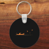 Mens Kayak Jagdusche Wasservögel Jagd mit Hund Ka Schlüsselanhänger (Vorderseite)