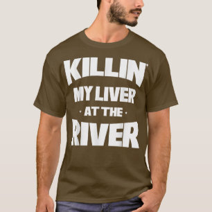Mens Killin mein Leben am Fluss Funny Fishing T-Shirt