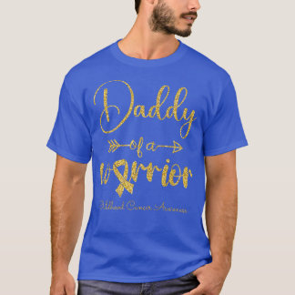 Mens Kinder Krebs Bewusstsein Vater eines Kriegers T-Shirt