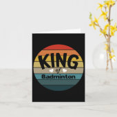 Mens King of Dminton Karte (Gelbe Blume)