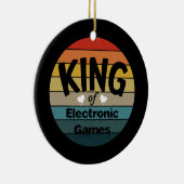 Mens King of Electronic Games Keramik Ornament (Rechts)