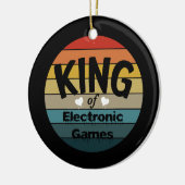 Mens King of Electronic Games Keramik Ornament (Links)