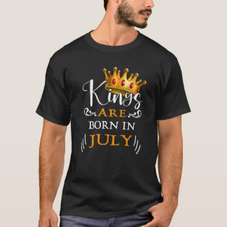 Mens Kings sind im Juli zum Geburtstag Geboren T-Shirt