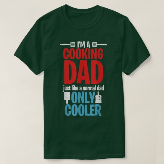 Mens Koch Papa Grandpa Father's Day Cooking Grilli T-Shirt (Design vorne)