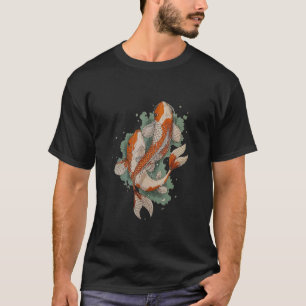 Mens Koi Karpfen Liebende Matching Schwimmfisch T-Shirt