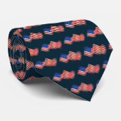 Men's Krawatte-Patriotic USA Flag Krawatte (Gerollt)