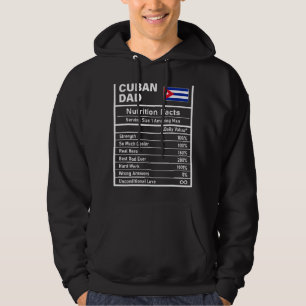 Mens Kubaner Vater Ernährung Fakten Vatertagnation Hoodie