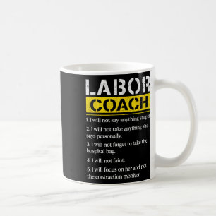 Mens Labour Coach erwartet Vater Regeln Papa Funny Kaffeetasse
