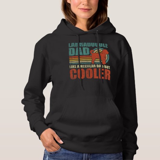 Mens Labradoodle Vater wie ein regelmäßiger Vater, Hoodie (Vorderseite)
