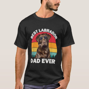 Mens Labrador Vater Vintag Brown Chocolate Labrado T-Shirt