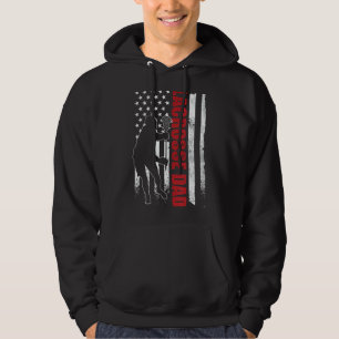 Mens Lacrosse Vater American Flag 4. Juli Lax Vate Hoodie