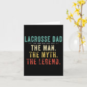 Mens Lacrosse Vater Fathers Day Gift Lacrosse Man Karte (Gelbe Blume)