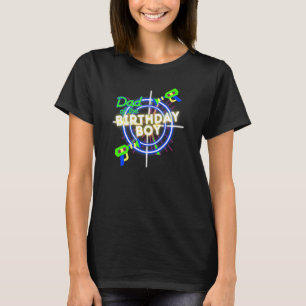 Mens Laser Tag Birthday Boy Lasertag Party Vater M T-Shirt