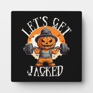 Mens Lasse Jacked Pumpkin Jack-O-Lantern Funny Fotoplatte