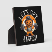 Mens Lasse Jacked Pumpkin Jack-O-Lantern Funny Fotoplatte (Vorderseite)