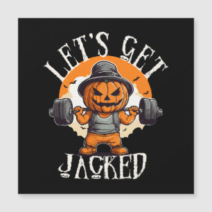 Mens Lasse Jacked Pumpkin Jack-O-Lantern Funny Magnetkarte