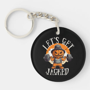 Mens Lasse Jacked Pumpkin Jack-O-Lantern Funny Schlüsselanhänger