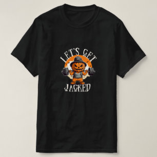 Mens Lasse Jacked Pumpkin Jack-O-Lantern Funny T-Shirt