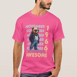 Mens Legend November 1966 58. Geburtstagsbär 58 Ye T-Shirt