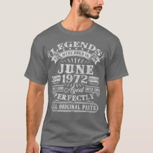Mens Legends waren im Juni 1972 Geboren, 50 Jahre T-Shirt