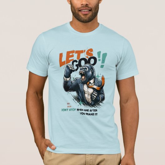 MEN'S LET'S GOO LESSONS LEARN JERSEY T SHIRT (Vorderseite)