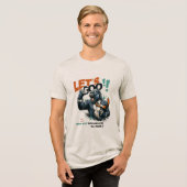 MEN'S LET'S GOO LESSONS LEARN TRI-BLEND T SHIRT  (Vorderseite voll)