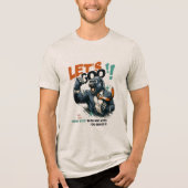 MEN'S LET'S GOO LESSONS LEARN TRI-BLEND T SHIRT  (Vorderseite)