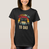 Mens Leveling Up To Dad Father's Day Funny Gamer T-Shirt (Vorderseite)