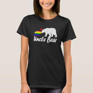 Mens Lgbt Oncle Bear Gay Pride Equal Rights Rainbo T-Shirt