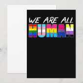 Mens LGBT Paint Spritzers Gay Bear Einladung (Vorne/Hinten)