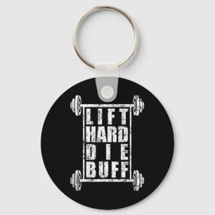 Mens Lift Hard Die Buff Workout Bodybuilding Gym G Schlüsselanhänger