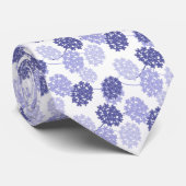 Mens Lila Blume Krawatte (Gerollt)