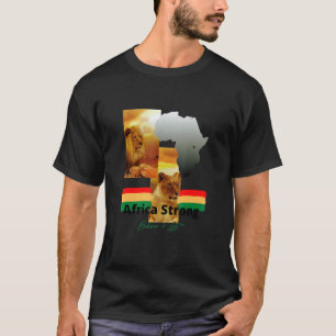 Mens Lion of Judah Africa Strong Glaube 4 Life T-Shirt