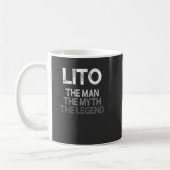 Mens Lito Geschenk: Der Mann, der Mythos, die Lege Kaffeetasse (Links)