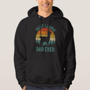 Mens Llama Vintag Best Llama Vater Ever Vaterschaf Hoodie
