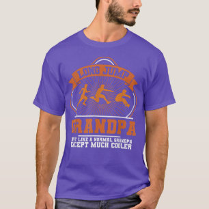 Mens Long Jump Großvater Triple Jumper Opa T T-Shirt