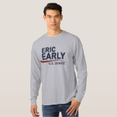 Men's Long Sleeve Shirt Eric Early für US Senat (Vorne ganz)