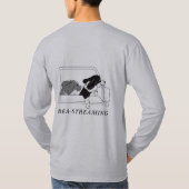 Men's Long Sleeve Tee Shirt logos Bea-Streaming (Rückseite)
