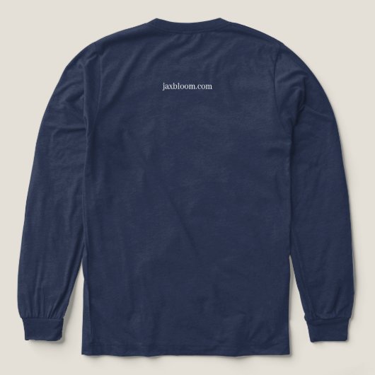 Mens Long Sleeve Triblend Tri-Blend Shirt (Design Rückseite)