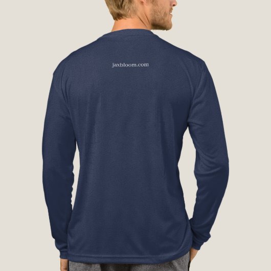 Mens Long Sleeve Triblend Tri-Blend Shirt (Rückseite)