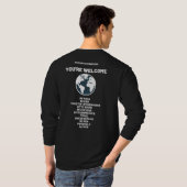 Mens Long Sleeve Vaccine Shirt (Schwarz voll)
