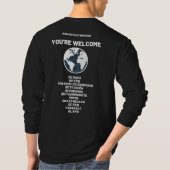 Mens Long Sleeve Vaccine Shirt (Rückseite)