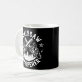 Mens Lumberjack Gift Chainsaw Whisperer Logger Kaffeetasse (Vorderseite Links)