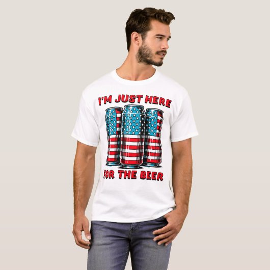 Mens lustig 4. Juli T-Shirt (Vorne ganz)