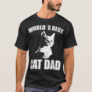 Mens lustiges WORLD`s BESTES CAT-VATER KITTEN-SHIR T-Shirt