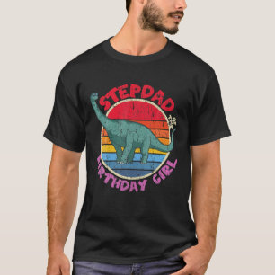 Mens Mädchen Geburtstag I Stiefvater I Brachiosaur T-Shirt
