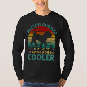 Mens maltesische Hunde Vater wie ein regelmäßiger T-Shirt