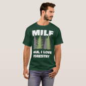 Mens Man I Liebe Forstwirtschaft witziger Holzfäll T-Shirt (Vorne ganz)